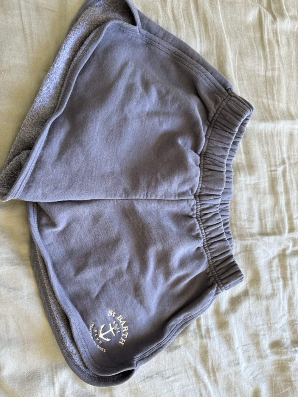 Brandy Melville Grey Ribbed Elastic Waistband Shorts